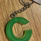*Keychain Resin Letter C