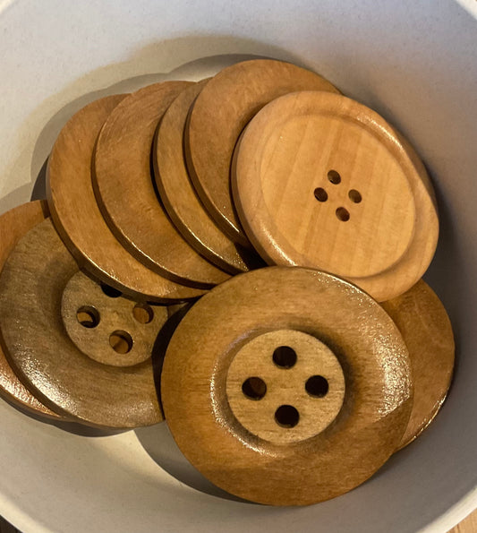 *Loose Buttons - Wooden  Extra Large