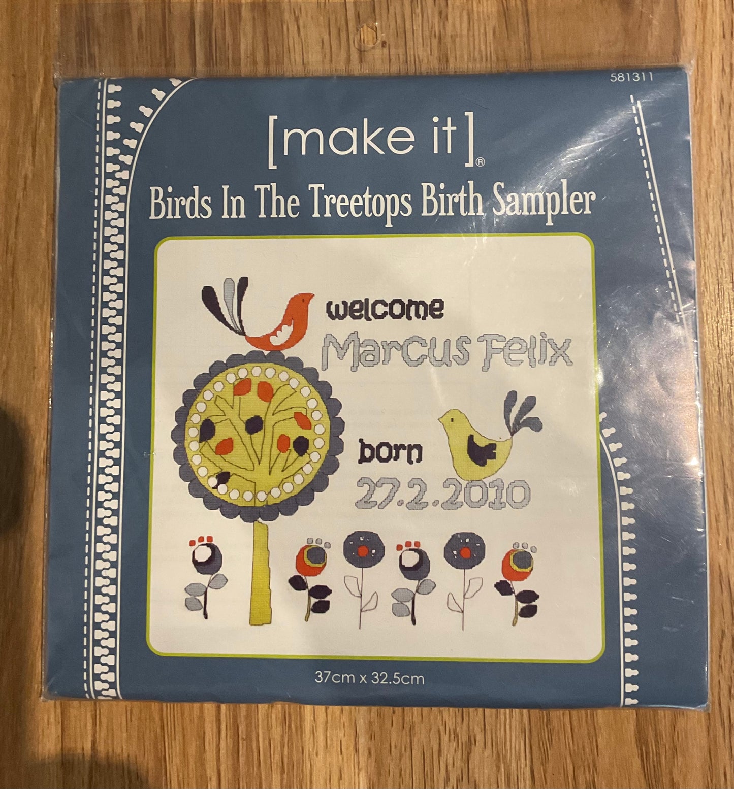 *Make It Birds in the Treetop Birth Sampler