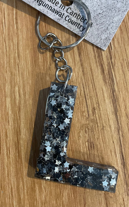 *Keychain Resin Letter L