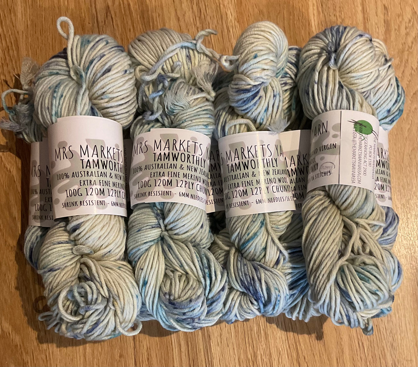*Mrs Markets Tamworthly Yarn 12ply Specks of Ocean