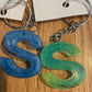 *Keychain Resin Letter S