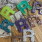 *Keychain Resin Letter R
