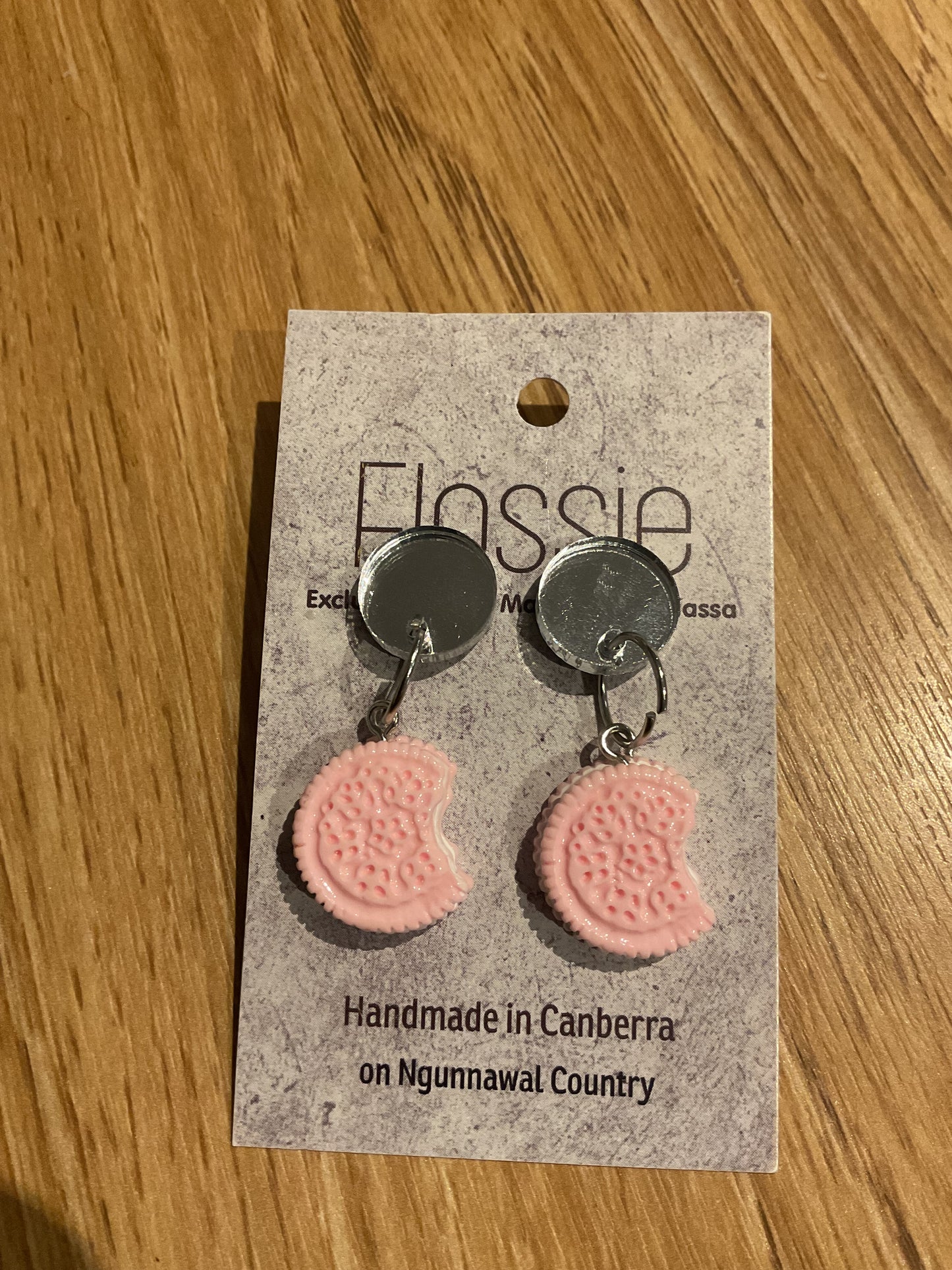 *Earrings Biscuit Dangles
