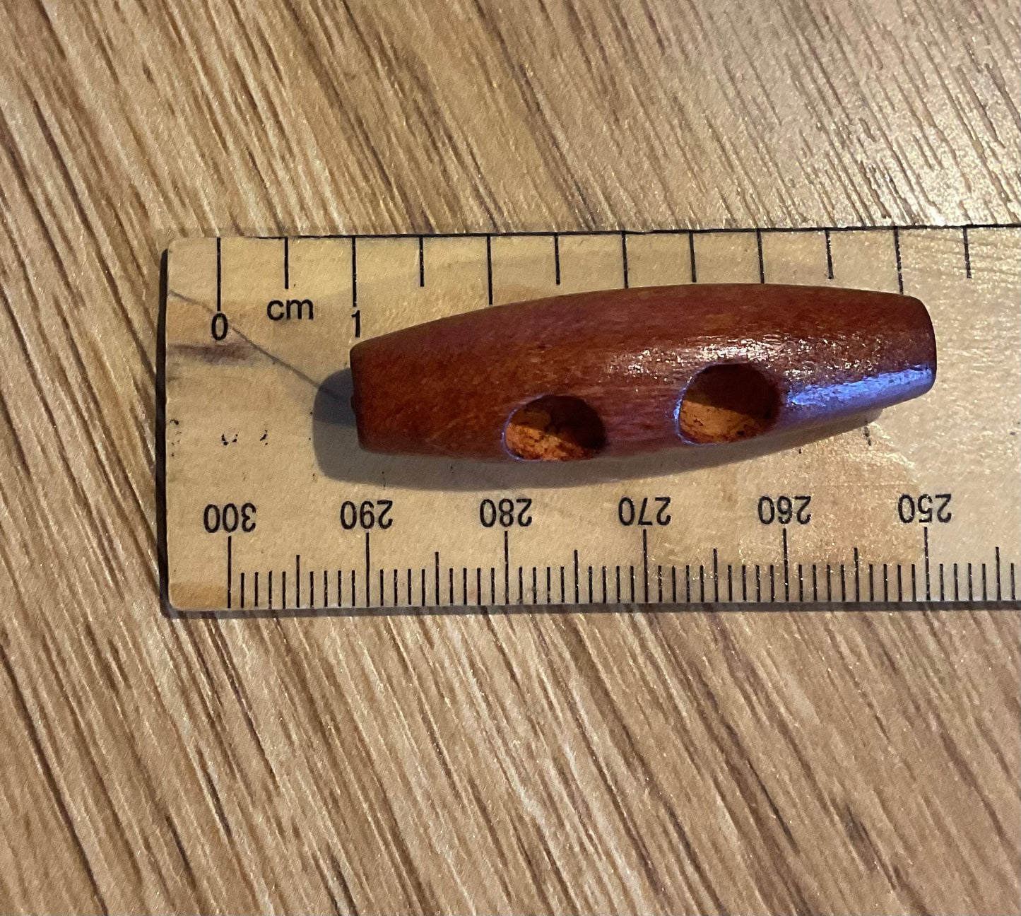 *Loose Buttons - Wooden Toggles Brown
