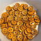*Loose Buttons - Wooden with Printed Design