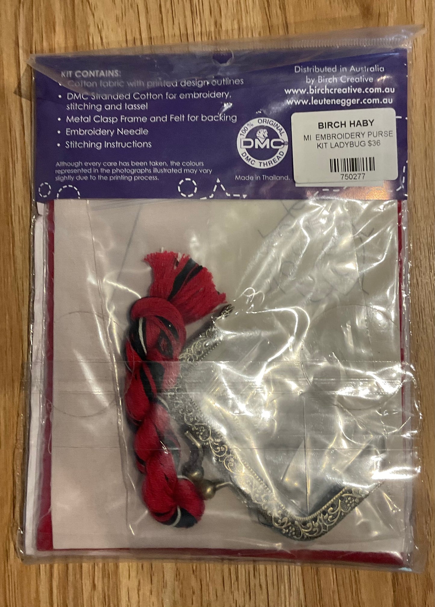 *Make It Embroidery Purse Red Beetle Kit