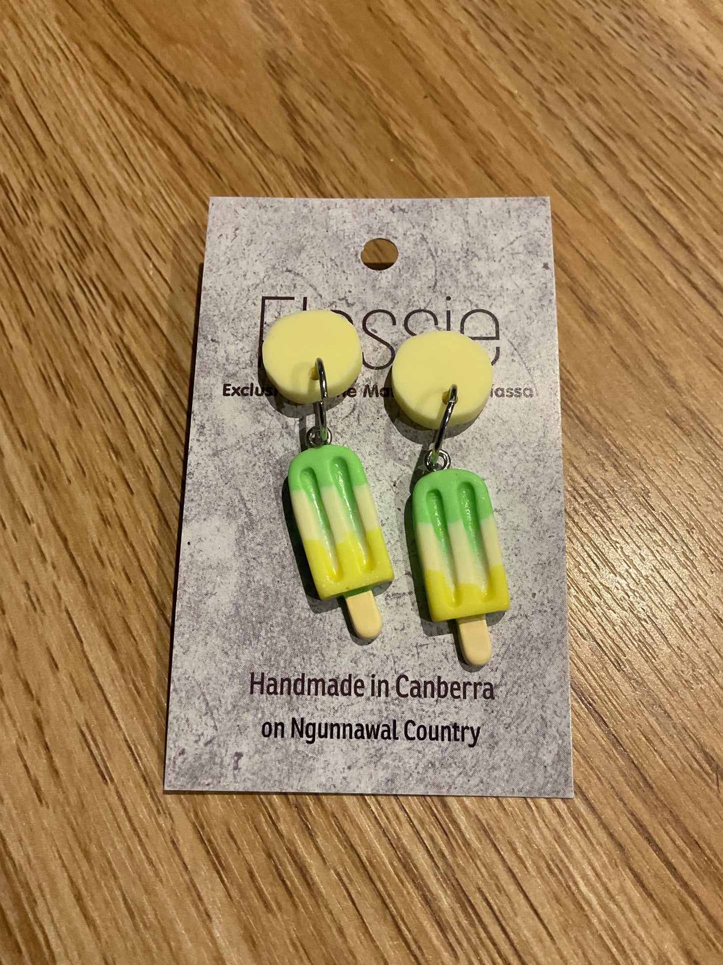 *Earrings Lime Ice Cream Dangles