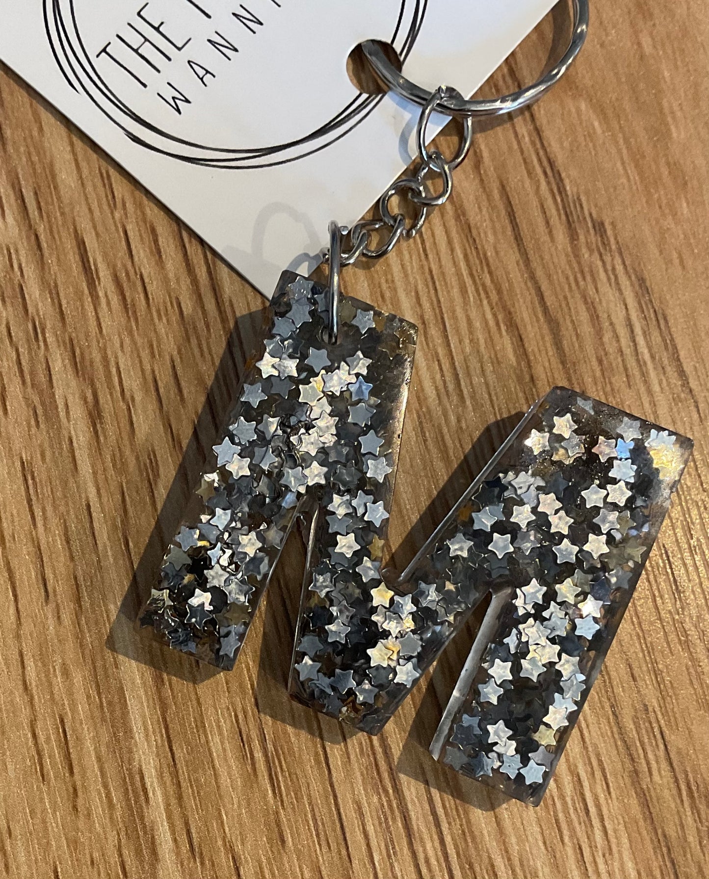 *Keychain Resin Letter M