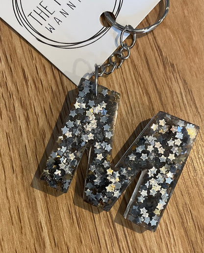 *Keychain Resin Letter M
