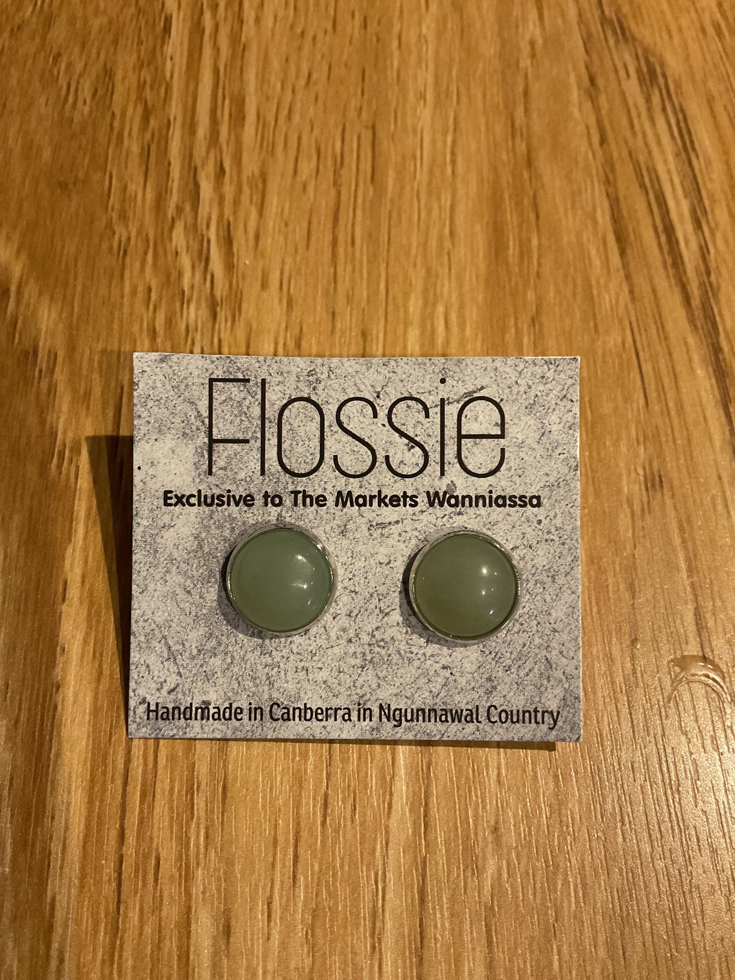 *Earrings Gemstone Dome Studs