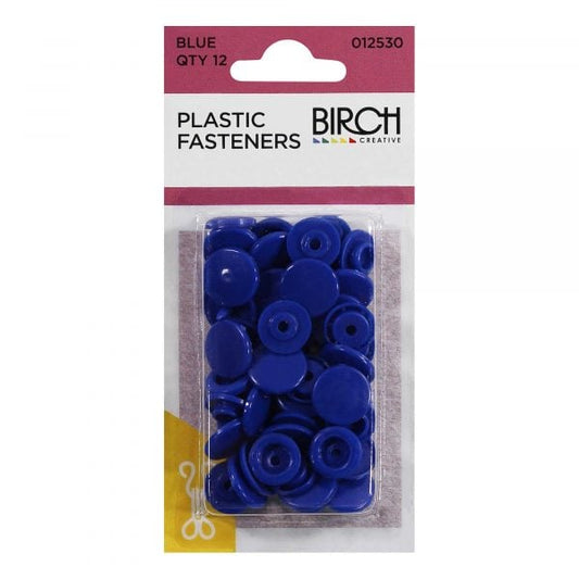 Plastic Fasteners 12pk - Blue