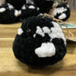 Crochet Magpie Keyring