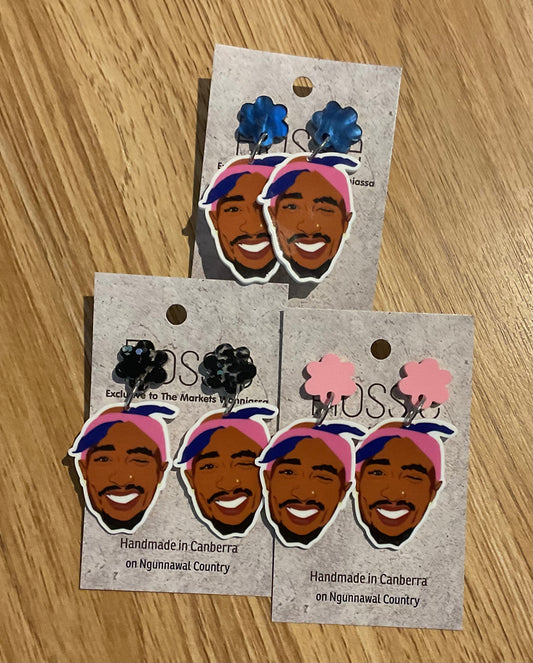 *Earrings Tupac Dangles