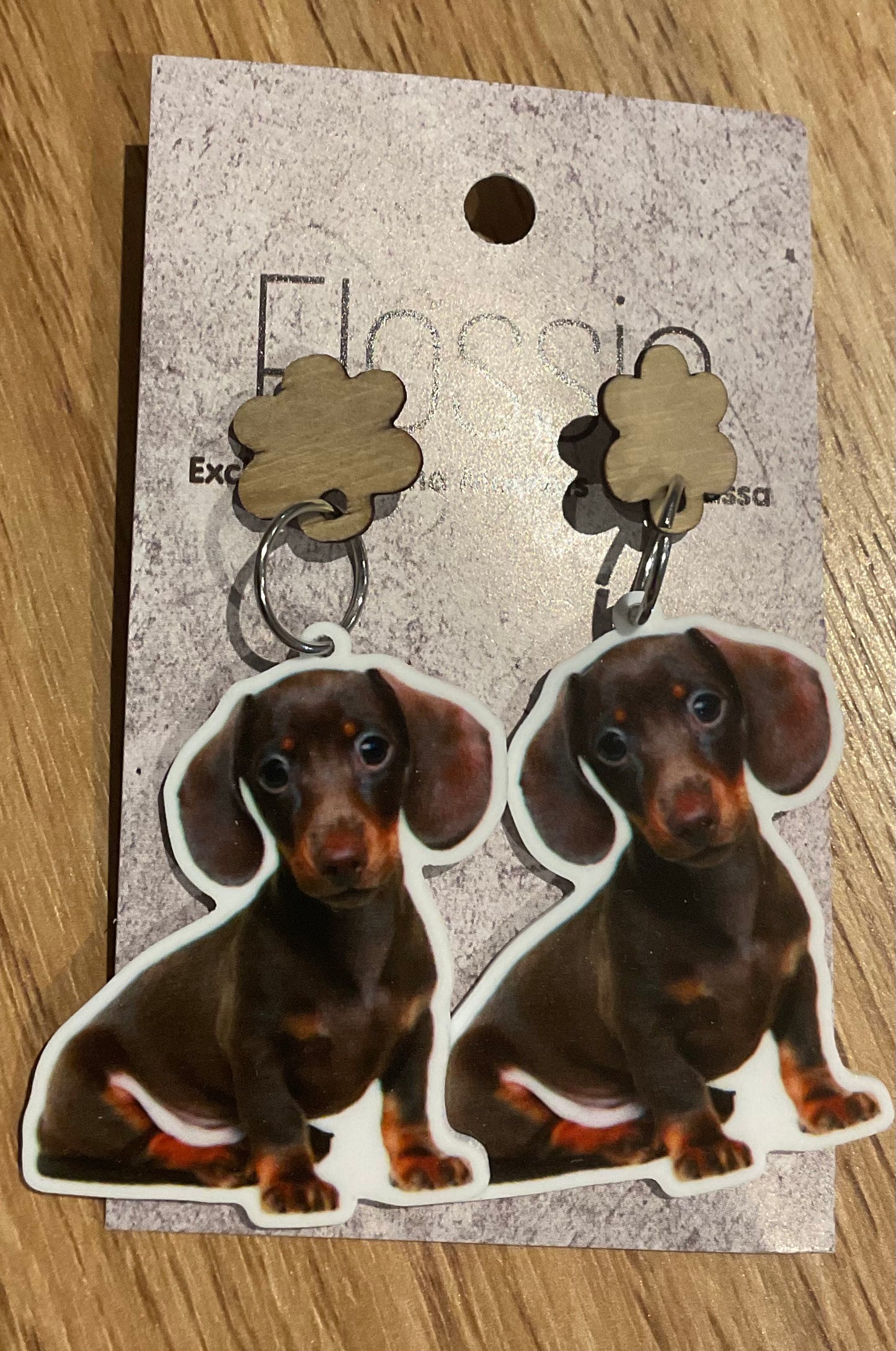 *Earrings Dachshund Dangles