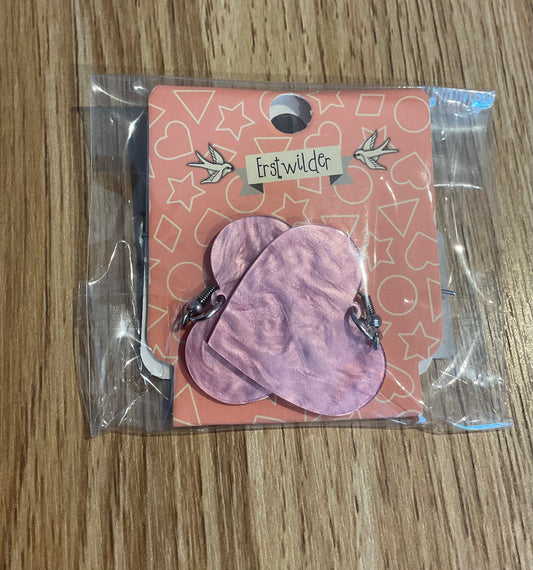 *Pearl Heart Earrings