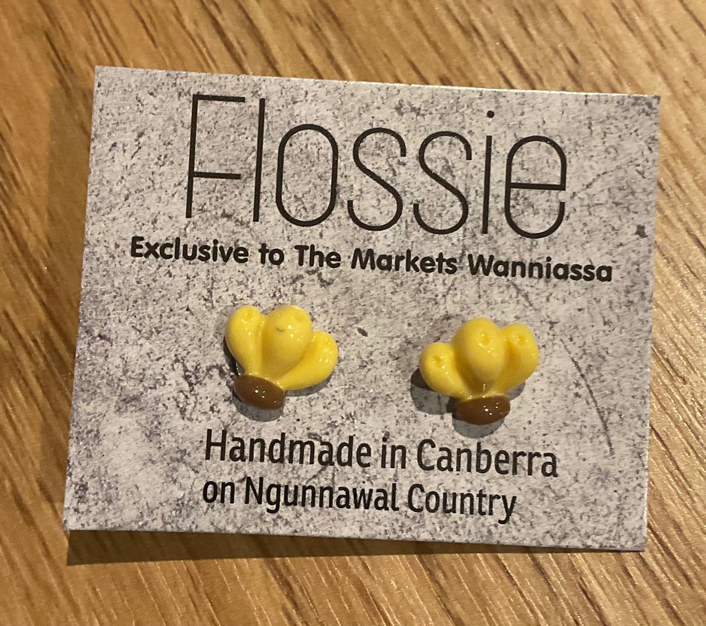 *Earrings Banana Studs