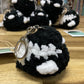 Crochet Magpie Keyring