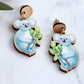 Wooden Koala Wooden Statement Earrings