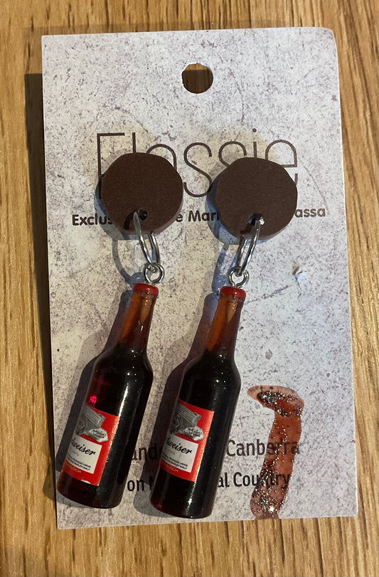 *Earring Beer Bottle Dangles