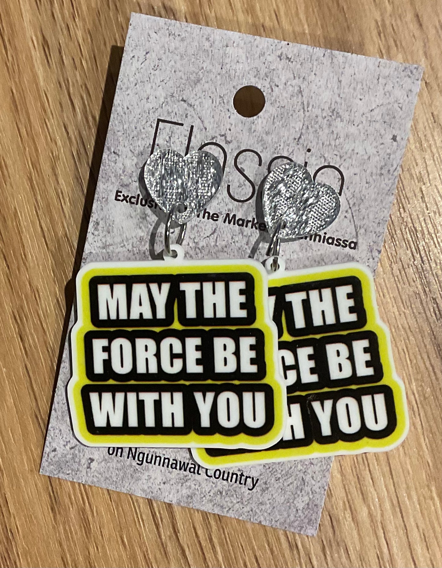 *Earrings Force Be With You Dangles