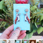 Wooden Kookaburra Statement Earrings