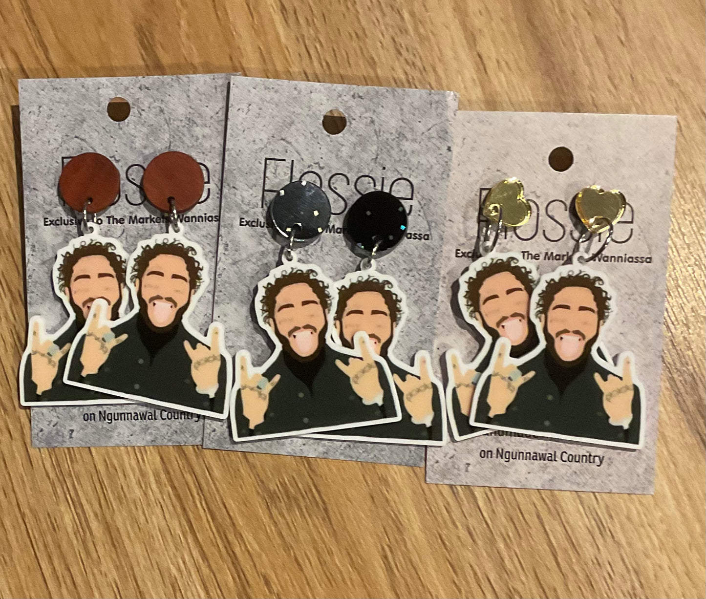 **Earrings Post Malone Dangles