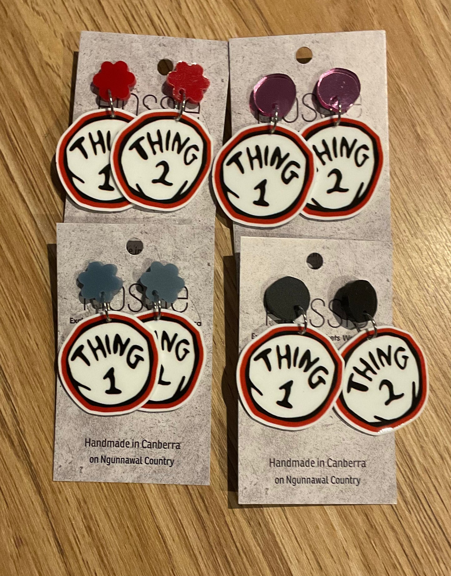*Earrings Thing 1 & 2 Dangles