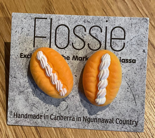 *Earrings Iced Bun Studs