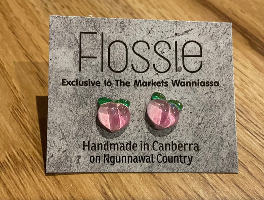 *Earrings Pink Peach Studs