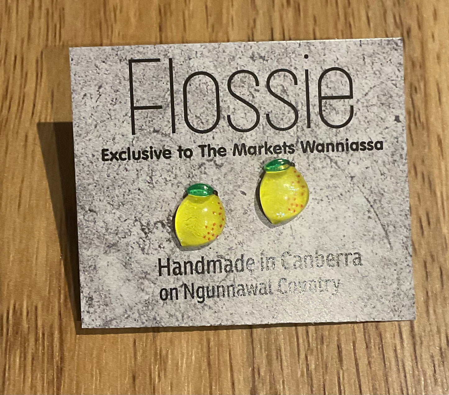 *Earrings Lemon Studs