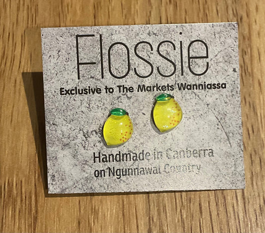 *Earrings Lemon Studs