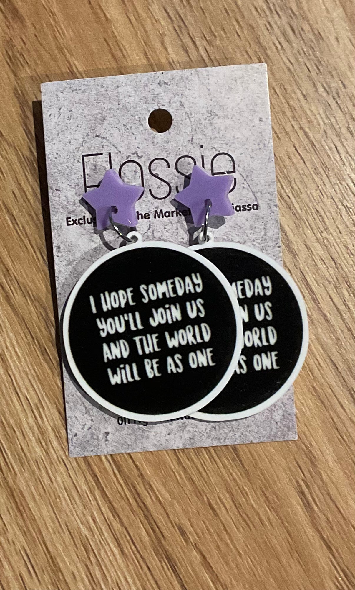 *Earrings World will be as one Dangles