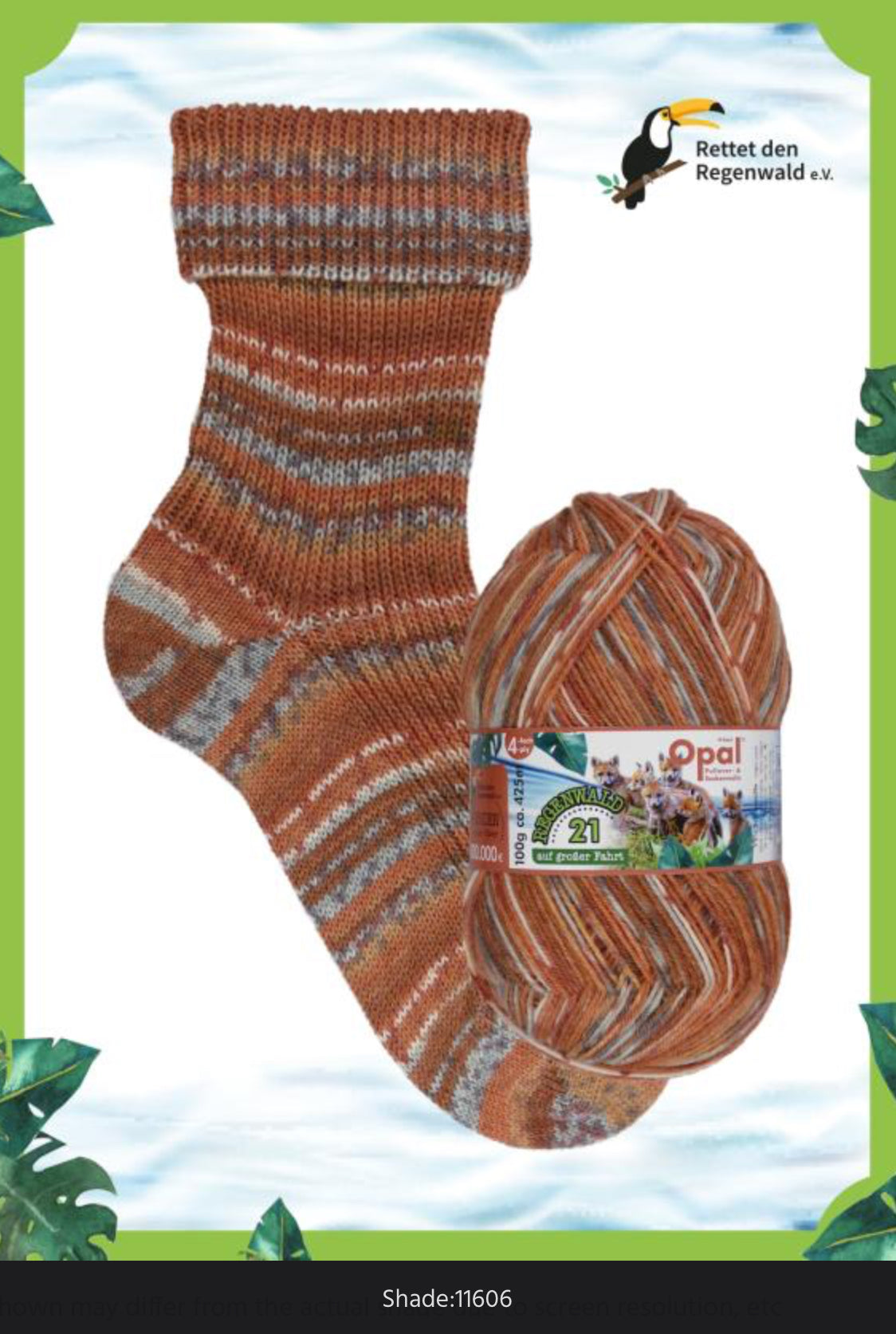 Opal Regenwald 21 4ply Sock