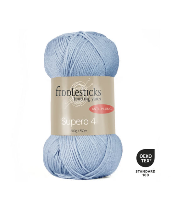 Fiddlesticks Superb 4 4ply Anti Pilling Acrylic Yarn