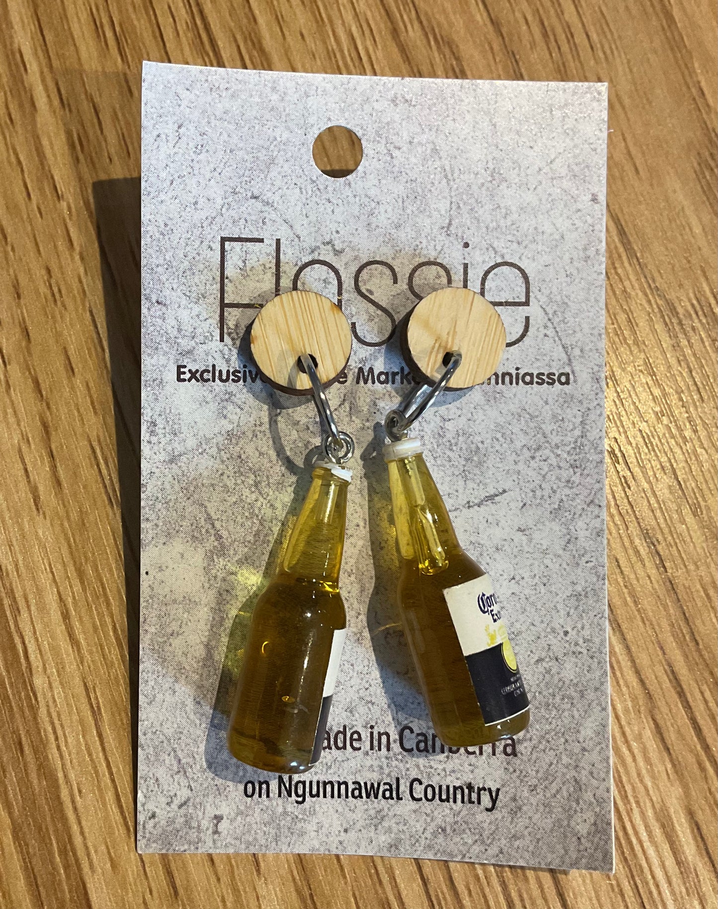 *Earring Beer Bottle Dangles
