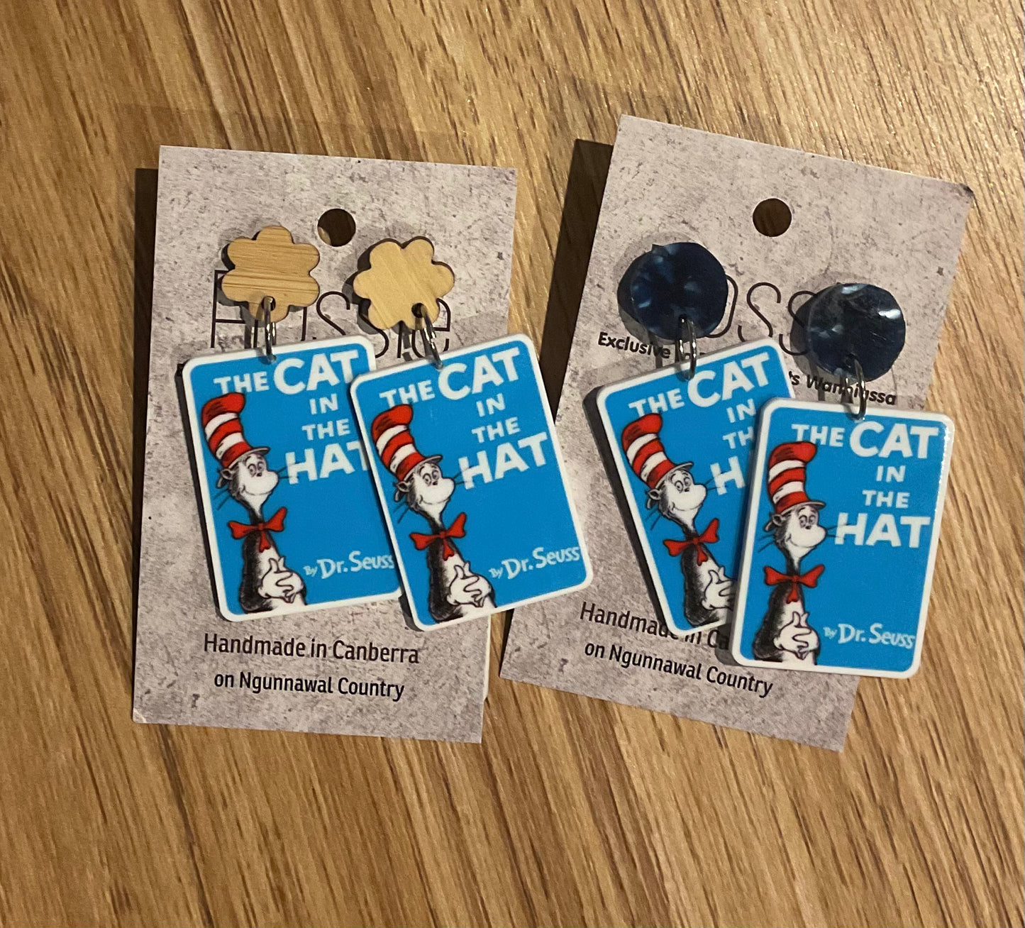 *Earrings Cat Hat Dangles