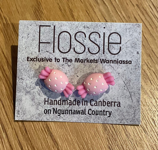 *Earrings Pink Lollies Studs
