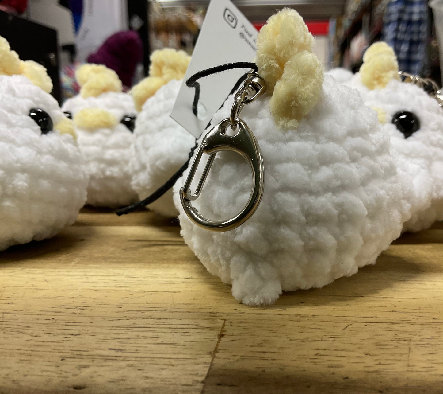 Crochet Cockatoo Keyring