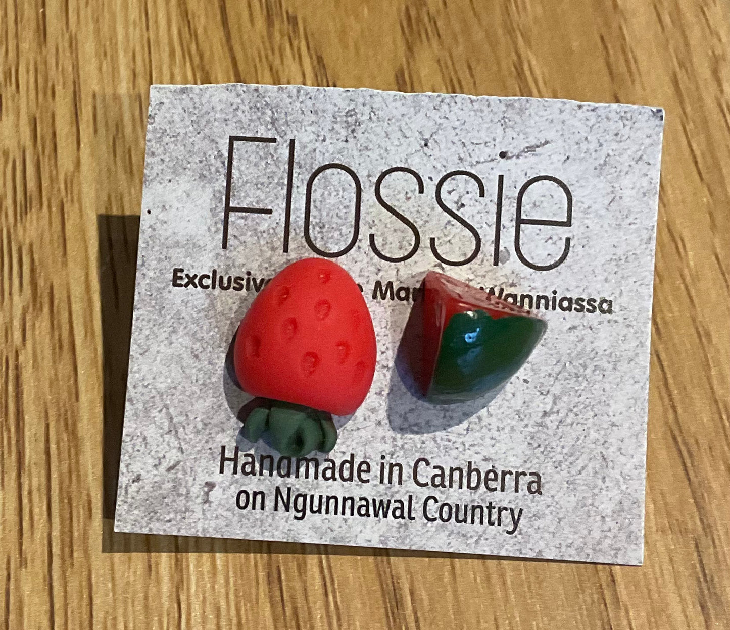 *Earrings Chunky Strawberry & Watermelon Studs