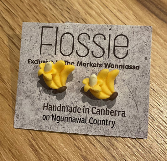 *Earrings Banana Studs