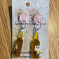 *Earring Beer Bottle Dangles