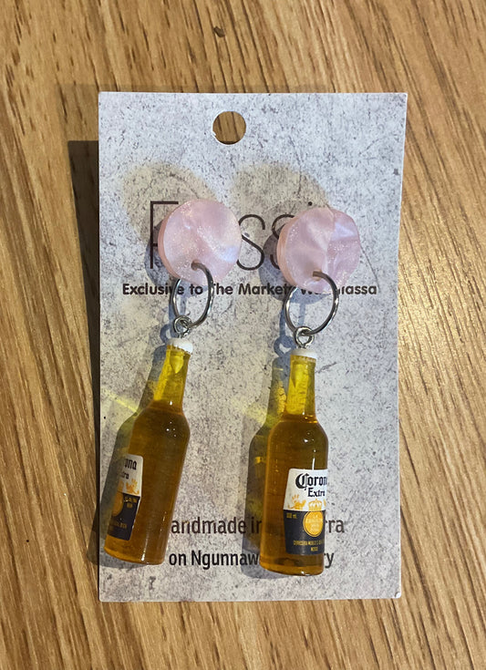 *Earring Beer Bottle Dangles