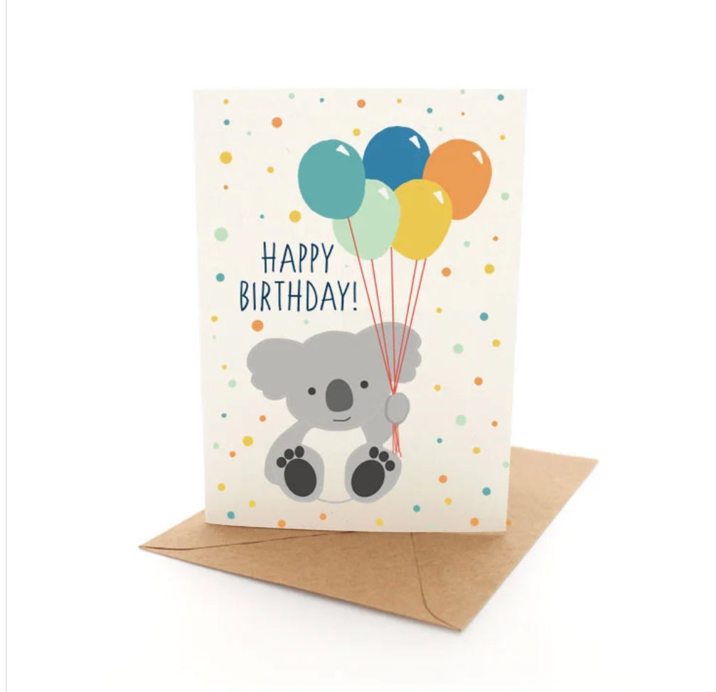 Greeting Card Koala Birthday