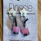 *Earring Pink Bubble Tea Dangles