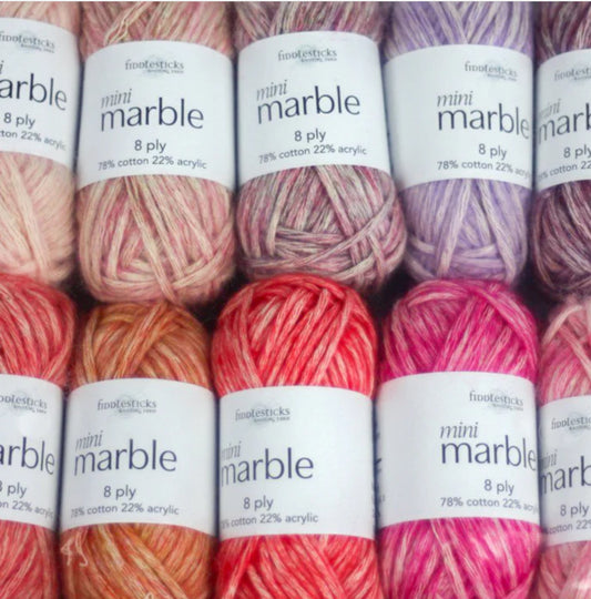 Fiddlesticks Mini Marble 8ply Pinks 02