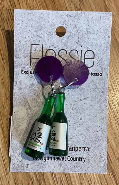 *Earring Alcohol Bottle Dangles