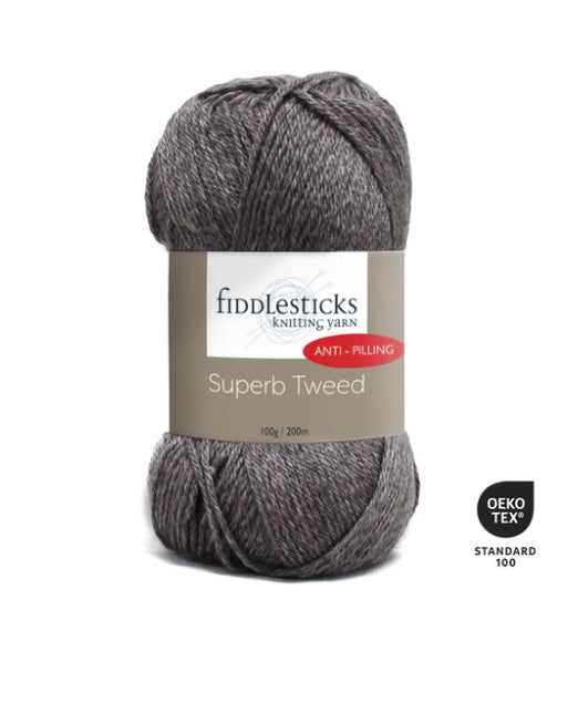 Fiddlesticks Superb Tweed 8ply Anti Pilling Acrylic