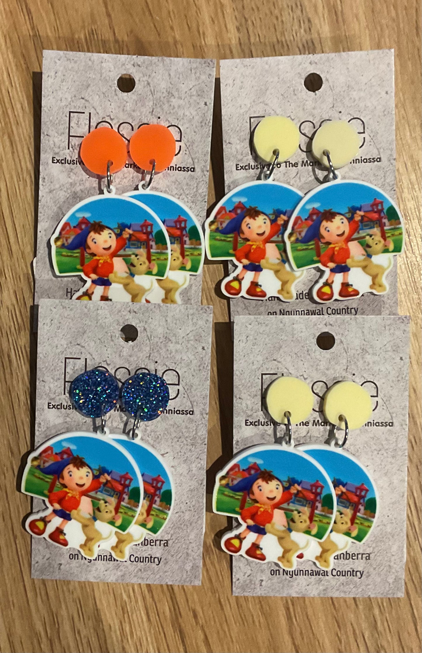 *Earrings Noddy Dangles