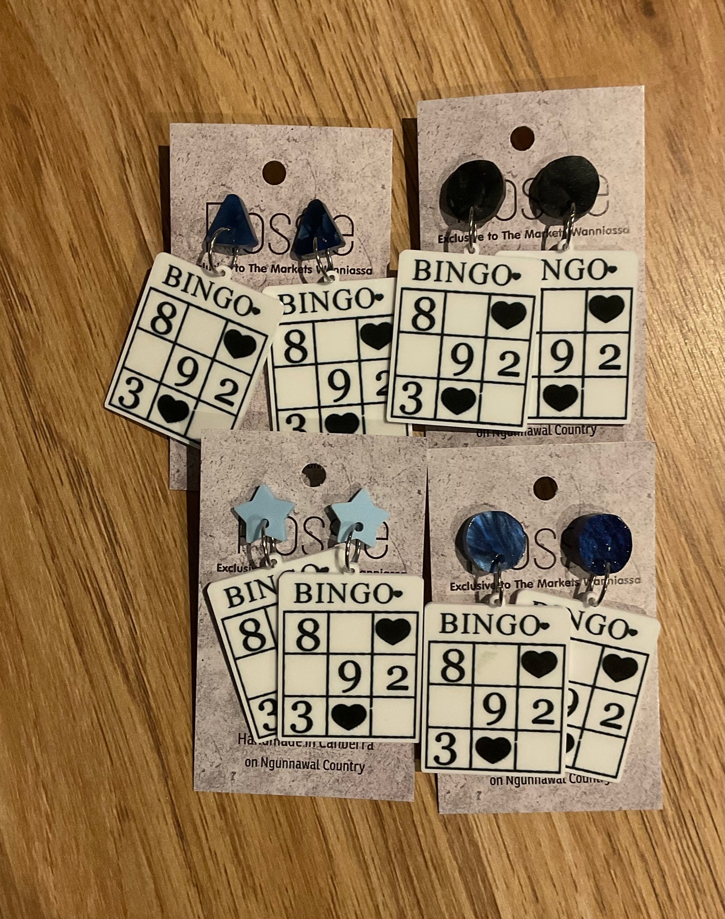 *Earrings Bingo Dangles